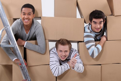Home moving team assisting with a Walworth relocation