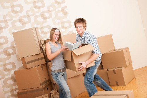 Removal van ready for a South London property move