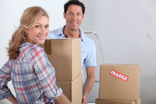 A team preparing for a home move in Walworth