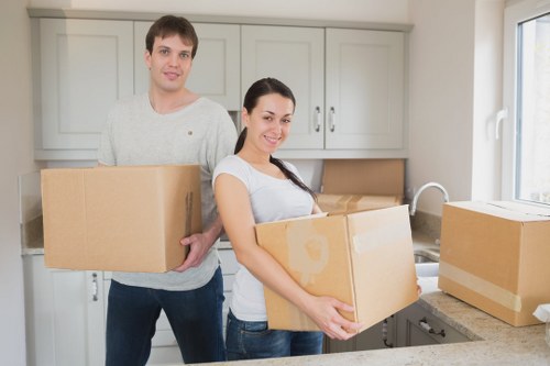 Local moving van helping with flat relocation in Walworth