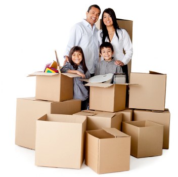 Professional movers loading items for a South London relocation